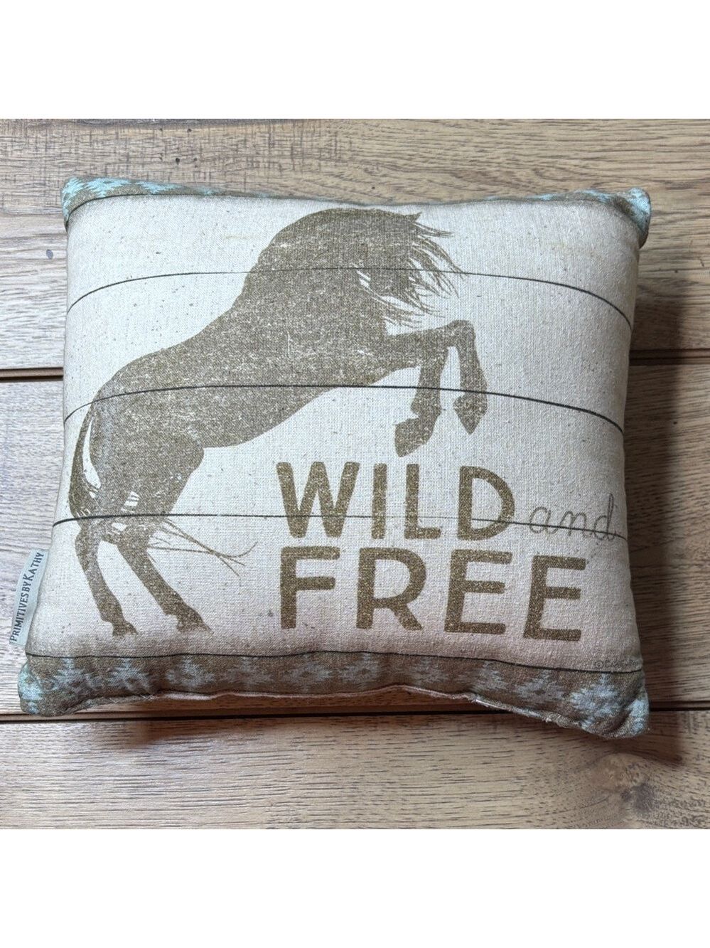 Primitives by Kathy Inspirational Pillow - Brown and Cream